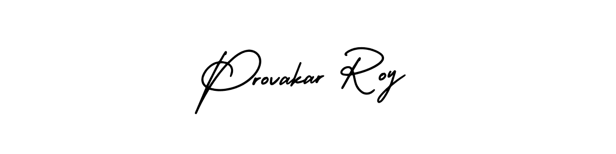 Provakar Roy stylish signature style. Best Handwritten Sign (AmerikaSignatureDemo-Regular) for my name. Handwritten Signature Collection Ideas for my name Provakar Roy. Provakar Roy signature style 3 images and pictures png