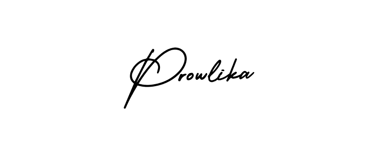 Also You can easily find your signature by using the search form. We will create Prowlika name handwritten signature images for you free of cost using AmerikaSignatureDemo-Regular sign style. Prowlika signature style 3 images and pictures png