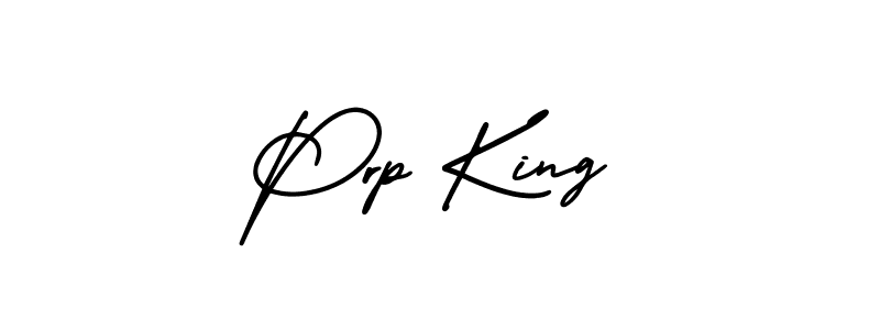 Design your own signature with our free online signature maker. With this signature software, you can create a handwritten (AmerikaSignatureDemo-Regular) signature for name Prp King. Prp King signature style 3 images and pictures png