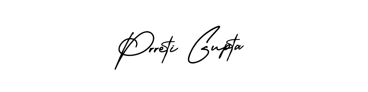Make a beautiful signature design for name Prreti Gupta. Use this online signature maker to create a handwritten signature for free. Prreti Gupta signature style 3 images and pictures png