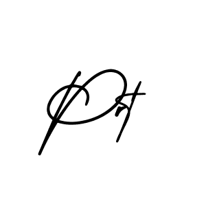 Design your own signature with our free online signature maker. With this signature software, you can create a handwritten (AmerikaSignatureDemo-Regular) signature for name Prt. Prt signature style 3 images and pictures png