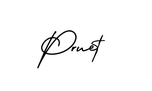 Create a beautiful signature design for name Pruet. With this signature (AmerikaSignatureDemo-Regular) fonts, you can make a handwritten signature for free. Pruet signature style 3 images and pictures png