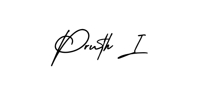 How to make Pruth I signature? AmerikaSignatureDemo-Regular is a professional autograph style. Create handwritten signature for Pruth I name. Pruth I signature style 3 images and pictures png