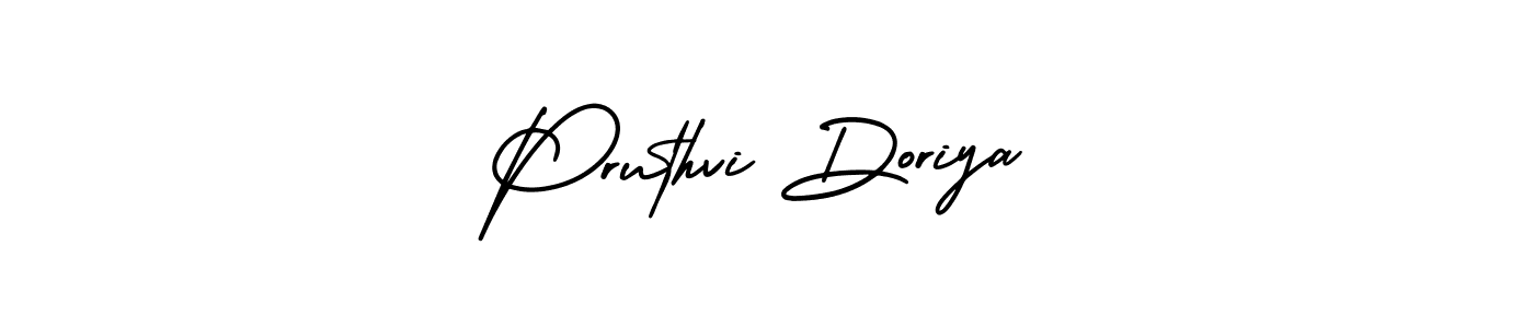 Design your own signature with our free online signature maker. With this signature software, you can create a handwritten (AmerikaSignatureDemo-Regular) signature for name Pruthvi Doriya. Pruthvi Doriya signature style 3 images and pictures png