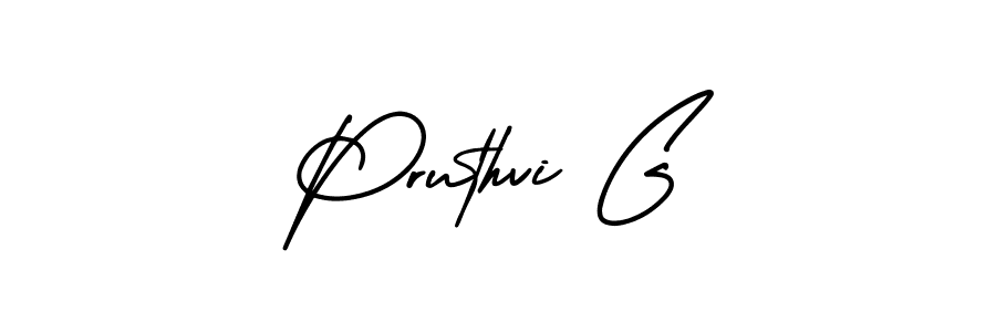 Make a beautiful signature design for name Pruthvi G. Use this online signature maker to create a handwritten signature for free. Pruthvi G signature style 3 images and pictures png