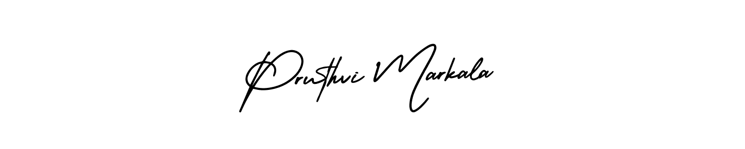 Similarly AmerikaSignatureDemo-Regular is the best handwritten signature design. Signature creator online .You can use it as an online autograph creator for name Pruthvi Markala. Pruthvi Markala signature style 3 images and pictures png