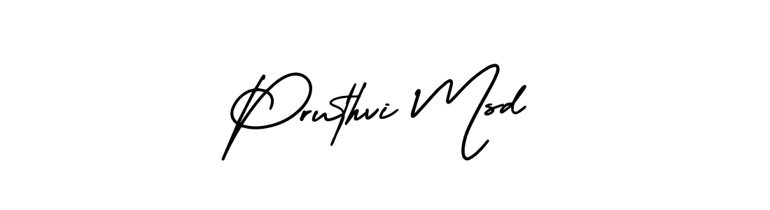 How to make Pruthvi Msd signature? AmerikaSignatureDemo-Regular is a professional autograph style. Create handwritten signature for Pruthvi Msd name. Pruthvi Msd signature style 3 images and pictures png