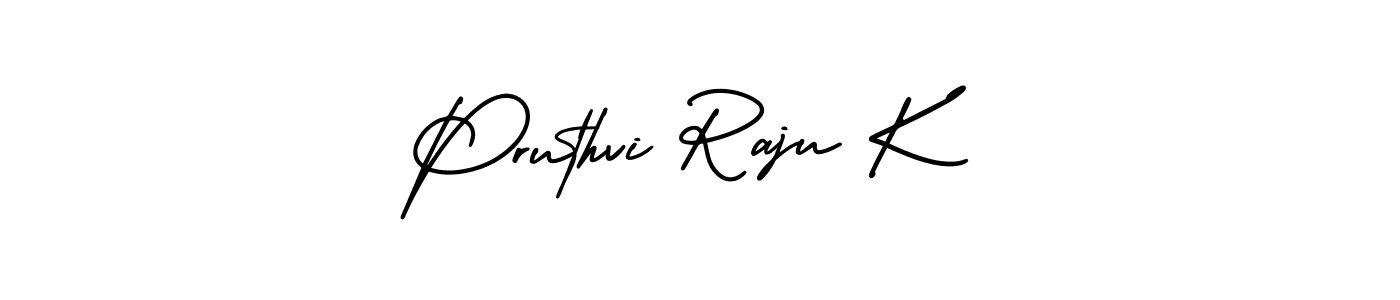 Design your own signature with our free online signature maker. With this signature software, you can create a handwritten (AmerikaSignatureDemo-Regular) signature for name Pruthvi Raju K. Pruthvi Raju K signature style 3 images and pictures png