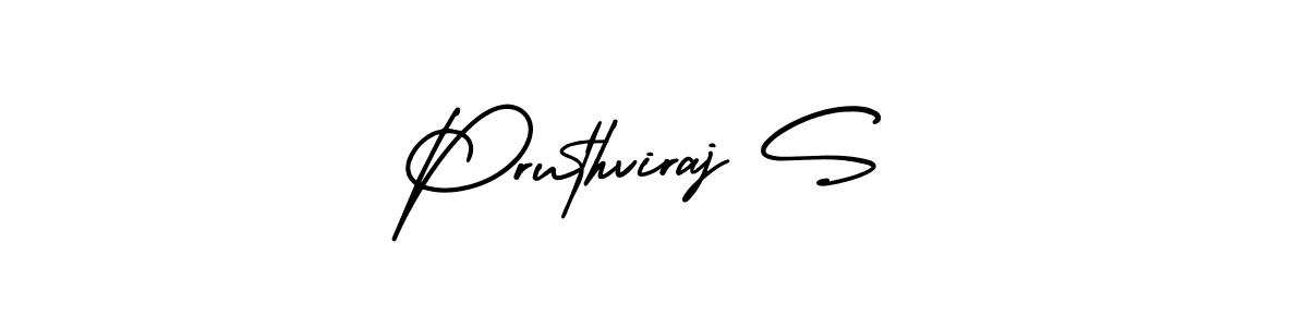 AmerikaSignatureDemo-Regular is a professional signature style that is perfect for those who want to add a touch of class to their signature. It is also a great choice for those who want to make their signature more unique. Get Pruthviraj S name to fancy signature for free. Pruthviraj S signature style 3 images and pictures png