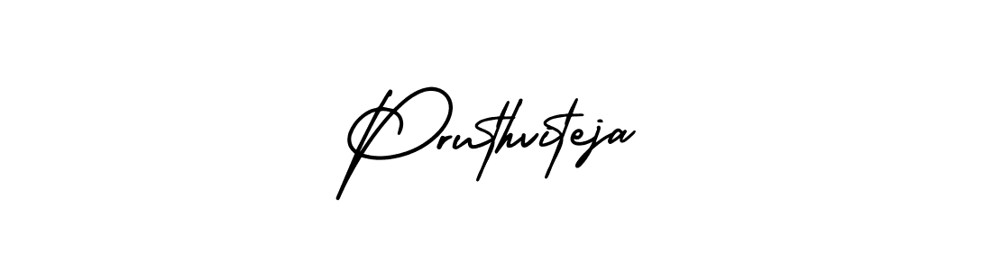How to Draw Pruthviteja signature style? AmerikaSignatureDemo-Regular is a latest design signature styles for name Pruthviteja. Pruthviteja signature style 3 images and pictures png