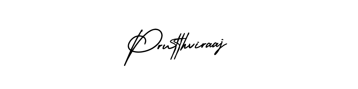 How to make Prutthviraaj name signature. Use AmerikaSignatureDemo-Regular style for creating short signs online. This is the latest handwritten sign. Prutthviraaj signature style 3 images and pictures png