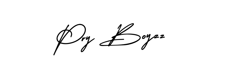 Similarly AmerikaSignatureDemo-Regular is the best handwritten signature design. Signature creator online .You can use it as an online autograph creator for name Pry Boyzz. Pry Boyzz signature style 3 images and pictures png