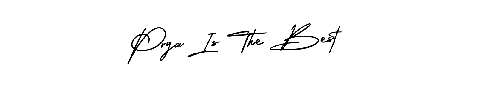 The best way (AmerikaSignatureDemo-Regular) to make a short signature is to pick only two or three words in your name. The name Prya Is The Best include a total of six letters. For converting this name. Prya Is The Best signature style 3 images and pictures png