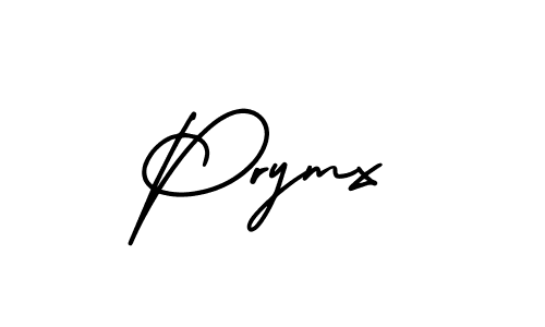 Use a signature maker to create a handwritten signature online. With this signature software, you can design (AmerikaSignatureDemo-Regular) your own signature for name Prymx. Prymx signature style 3 images and pictures png