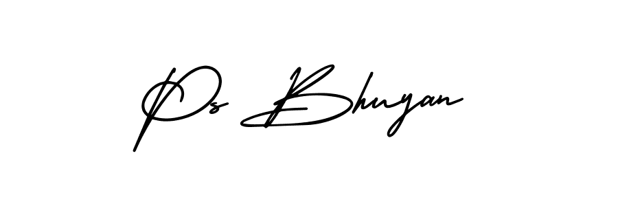 if you are searching for the best signature style for your name Ps Bhuyan. so please give up your signature search. here we have designed multiple signature styles  using AmerikaSignatureDemo-Regular. Ps Bhuyan signature style 3 images and pictures png