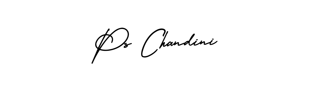 Also You can easily find your signature by using the search form. We will create Ps Chandini name handwritten signature images for you free of cost using AmerikaSignatureDemo-Regular sign style. Ps Chandini signature style 3 images and pictures png