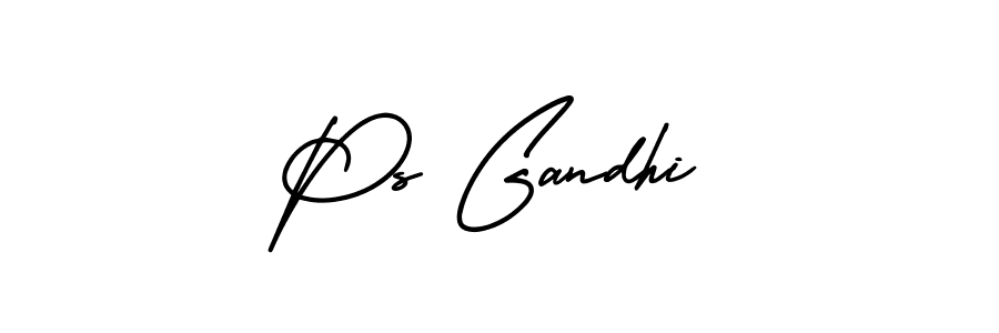 AmerikaSignatureDemo-Regular is a professional signature style that is perfect for those who want to add a touch of class to their signature. It is also a great choice for those who want to make their signature more unique. Get Ps Gandhi name to fancy signature for free. Ps Gandhi signature style 3 images and pictures png