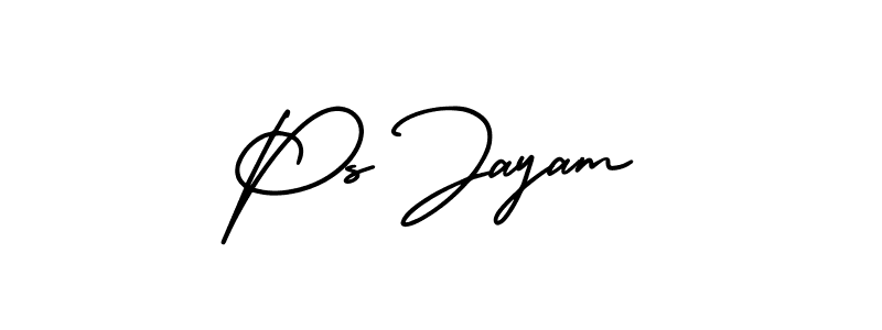 Create a beautiful signature design for name Ps Jayam. With this signature (AmerikaSignatureDemo-Regular) fonts, you can make a handwritten signature for free. Ps Jayam signature style 3 images and pictures png
