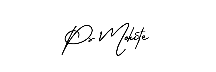 You can use this online signature creator to create a handwritten signature for the name Ps Mohite. This is the best online autograph maker. Ps Mohite signature style 3 images and pictures png