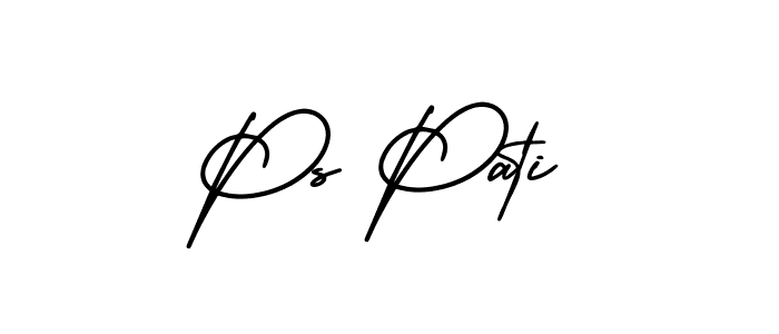 Use a signature maker to create a handwritten signature online. With this signature software, you can design (AmerikaSignatureDemo-Regular) your own signature for name Ps Pati. Ps Pati signature style 3 images and pictures png