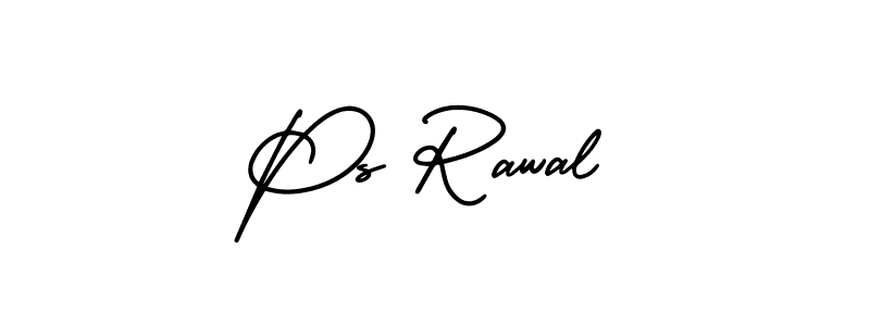 Ps Rawal stylish signature style. Best Handwritten Sign (AmerikaSignatureDemo-Regular) for my name. Handwritten Signature Collection Ideas for my name Ps Rawal. Ps Rawal signature style 3 images and pictures png