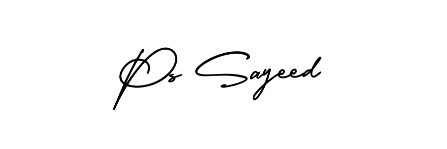You should practise on your own different ways (AmerikaSignatureDemo-Regular) to write your name (Ps Sayeed) in signature. don't let someone else do it for you. Ps Sayeed signature style 3 images and pictures png