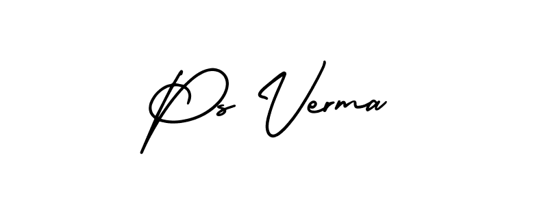 How to make Ps Verma signature? AmerikaSignatureDemo-Regular is a professional autograph style. Create handwritten signature for Ps Verma name. Ps Verma signature style 3 images and pictures png