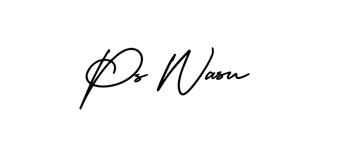 Make a beautiful signature design for name Ps Wasu. Use this online signature maker to create a handwritten signature for free. Ps Wasu signature style 3 images and pictures png