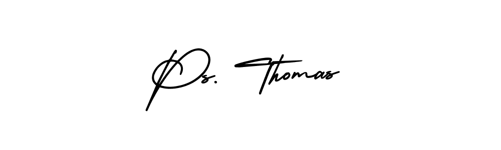 Make a short Ps. Thomas signature style. Manage your documents anywhere anytime using AmerikaSignatureDemo-Regular. Create and add eSignatures, submit forms, share and send files easily. Ps. Thomas signature style 3 images and pictures png