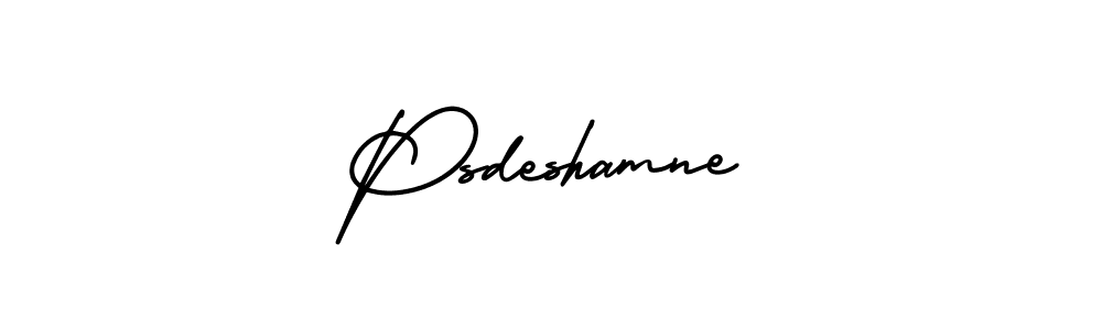 You should practise on your own different ways (AmerikaSignatureDemo-Regular) to write your name (Psdeshamne) in signature. don't let someone else do it for you. Psdeshamne signature style 3 images and pictures png