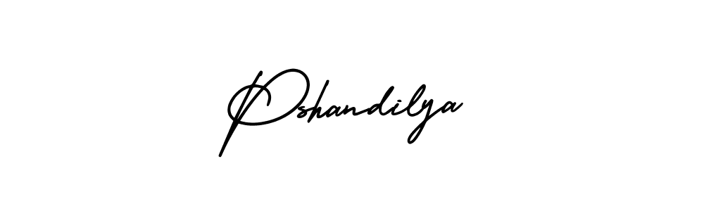 Pshandilya stylish signature style. Best Handwritten Sign (AmerikaSignatureDemo-Regular) for my name. Handwritten Signature Collection Ideas for my name Pshandilya. Pshandilya signature style 3 images and pictures png