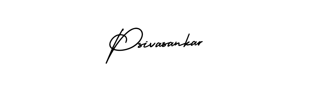 This is the best signature style for the Psivasankar name. Also you like these signature font (AmerikaSignatureDemo-Regular). Mix name signature. Psivasankar signature style 3 images and pictures png