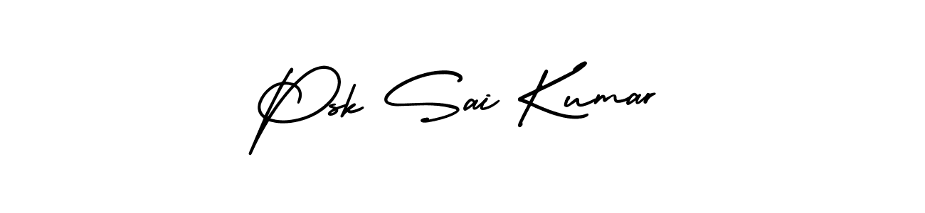 It looks lik you need a new signature style for name Psk Sai Kumar. Design unique handwritten (AmerikaSignatureDemo-Regular) signature with our free signature maker in just a few clicks. Psk Sai Kumar signature style 3 images and pictures png