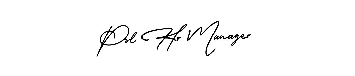 if you are searching for the best signature style for your name Psl Hr Manager. so please give up your signature search. here we have designed multiple signature styles  using AmerikaSignatureDemo-Regular. Psl Hr Manager signature style 3 images and pictures png