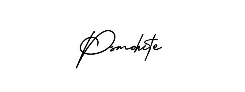 It looks lik you need a new signature style for name Psmohite. Design unique handwritten (AmerikaSignatureDemo-Regular) signature with our free signature maker in just a few clicks. Psmohite signature style 3 images and pictures png