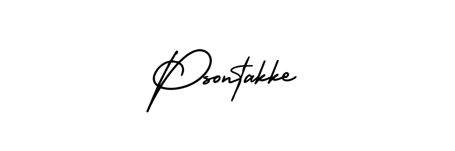 AmerikaSignatureDemo-Regular is a professional signature style that is perfect for those who want to add a touch of class to their signature. It is also a great choice for those who want to make their signature more unique. Get Psontakke name to fancy signature for free. Psontakke signature style 3 images and pictures png