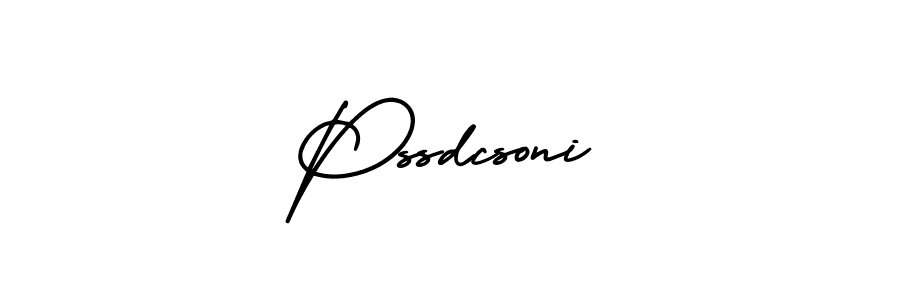 How to make Pssdcsoni signature? AmerikaSignatureDemo-Regular is a professional autograph style. Create handwritten signature for Pssdcsoni name. Pssdcsoni signature style 3 images and pictures png