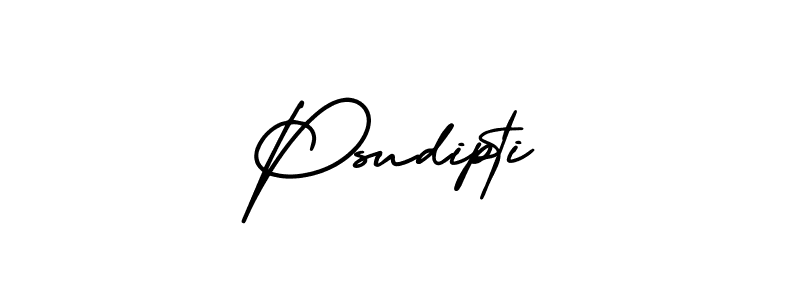 How to make Psudipti signature? AmerikaSignatureDemo-Regular is a professional autograph style. Create handwritten signature for Psudipti name. Psudipti signature style 3 images and pictures png