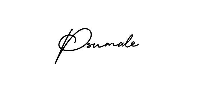 You should practise on your own different ways (AmerikaSignatureDemo-Regular) to write your name (Psumale) in signature. don't let someone else do it for you. Psumale signature style 3 images and pictures png