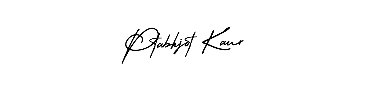 if you are searching for the best signature style for your name Ptabhjot Kaur. so please give up your signature search. here we have designed multiple signature styles  using AmerikaSignatureDemo-Regular. Ptabhjot Kaur signature style 3 images and pictures png