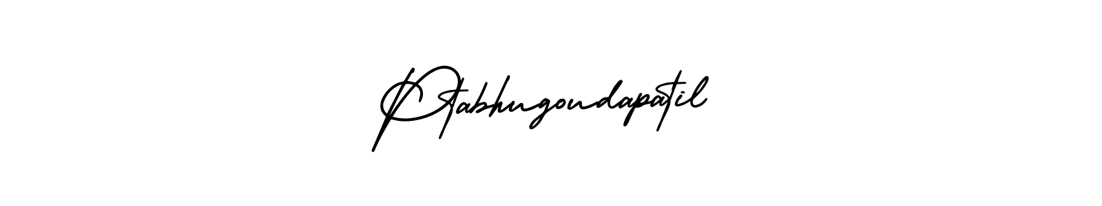 How to make Ptabhugoudapatil name signature. Use AmerikaSignatureDemo-Regular style for creating short signs online. This is the latest handwritten sign. Ptabhugoudapatil signature style 3 images and pictures png