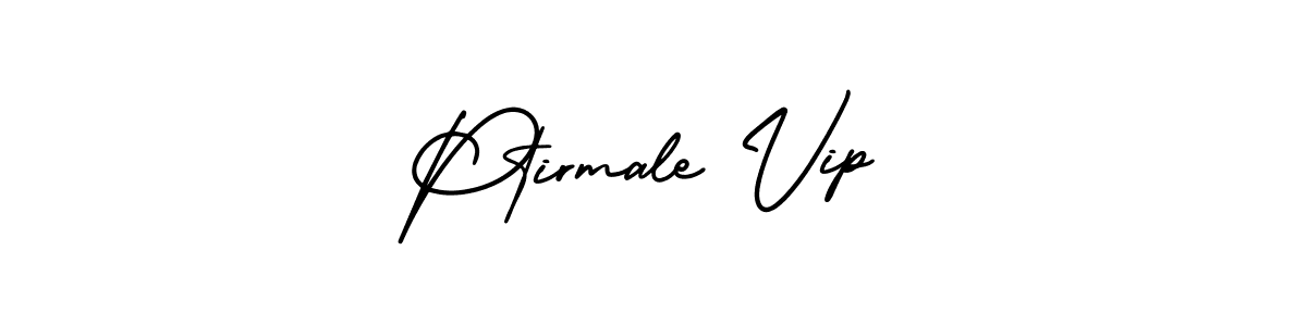 How to make Ptirmale Vip signature? AmerikaSignatureDemo-Regular is a professional autograph style. Create handwritten signature for Ptirmale Vip name. Ptirmale Vip signature style 3 images and pictures png