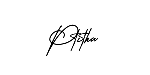 Also we have Ptitha name is the best signature style. Create professional handwritten signature collection using AmerikaSignatureDemo-Regular autograph style. Ptitha signature style 3 images and pictures png