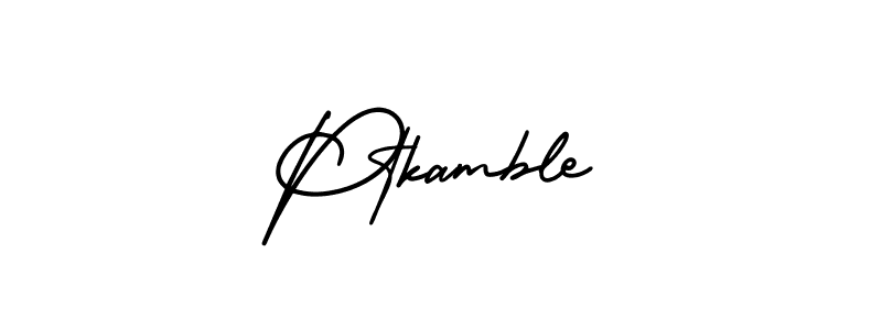 Make a short Ptkamble signature style. Manage your documents anywhere anytime using AmerikaSignatureDemo-Regular. Create and add eSignatures, submit forms, share and send files easily. Ptkamble signature style 3 images and pictures png