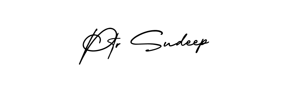Ptr Sudeep stylish signature style. Best Handwritten Sign (AmerikaSignatureDemo-Regular) for my name. Handwritten Signature Collection Ideas for my name Ptr Sudeep. Ptr Sudeep signature style 3 images and pictures png