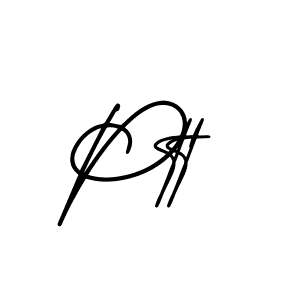 Use a signature maker to create a handwritten signature online. With this signature software, you can design (AmerikaSignatureDemo-Regular) your own signature for name Ptt. Ptt signature style 3 images and pictures png