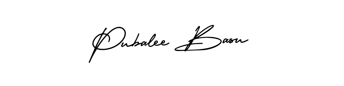 Best and Professional Signature Style for Pubalee Basu. AmerikaSignatureDemo-Regular Best Signature Style Collection. Pubalee Basu signature style 3 images and pictures png