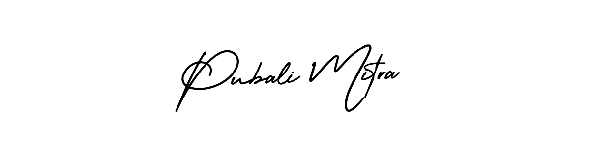 Create a beautiful signature design for name Pubali Mitra. With this signature (AmerikaSignatureDemo-Regular) fonts, you can make a handwritten signature for free. Pubali Mitra signature style 3 images and pictures png