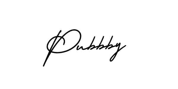 Also we have Pubbby name is the best signature style. Create professional handwritten signature collection using AmerikaSignatureDemo-Regular autograph style. Pubbby signature style 3 images and pictures png