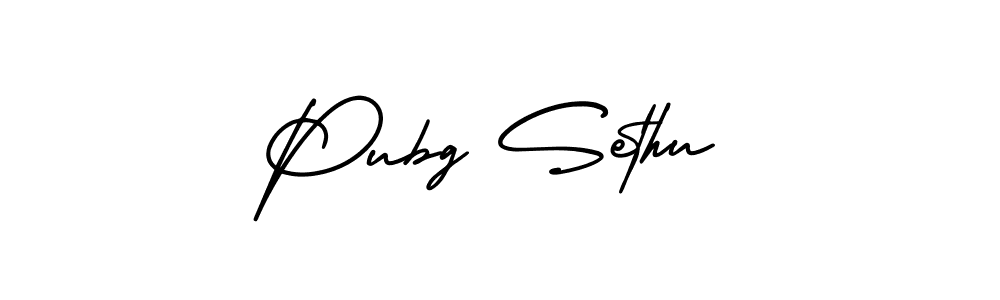 How to make Pubg Sethu signature? AmerikaSignatureDemo-Regular is a professional autograph style. Create handwritten signature for Pubg Sethu name. Pubg Sethu signature style 3 images and pictures png